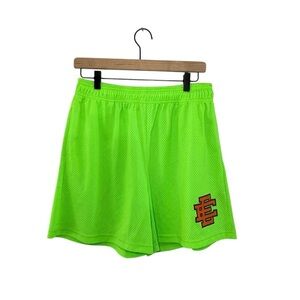 Eric Emanuel Neon Green Mesh Shorts Size XL